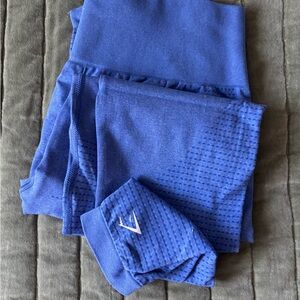 Gymshark Vital Seamless 2.0 Leggings in Blue Marl Size Large